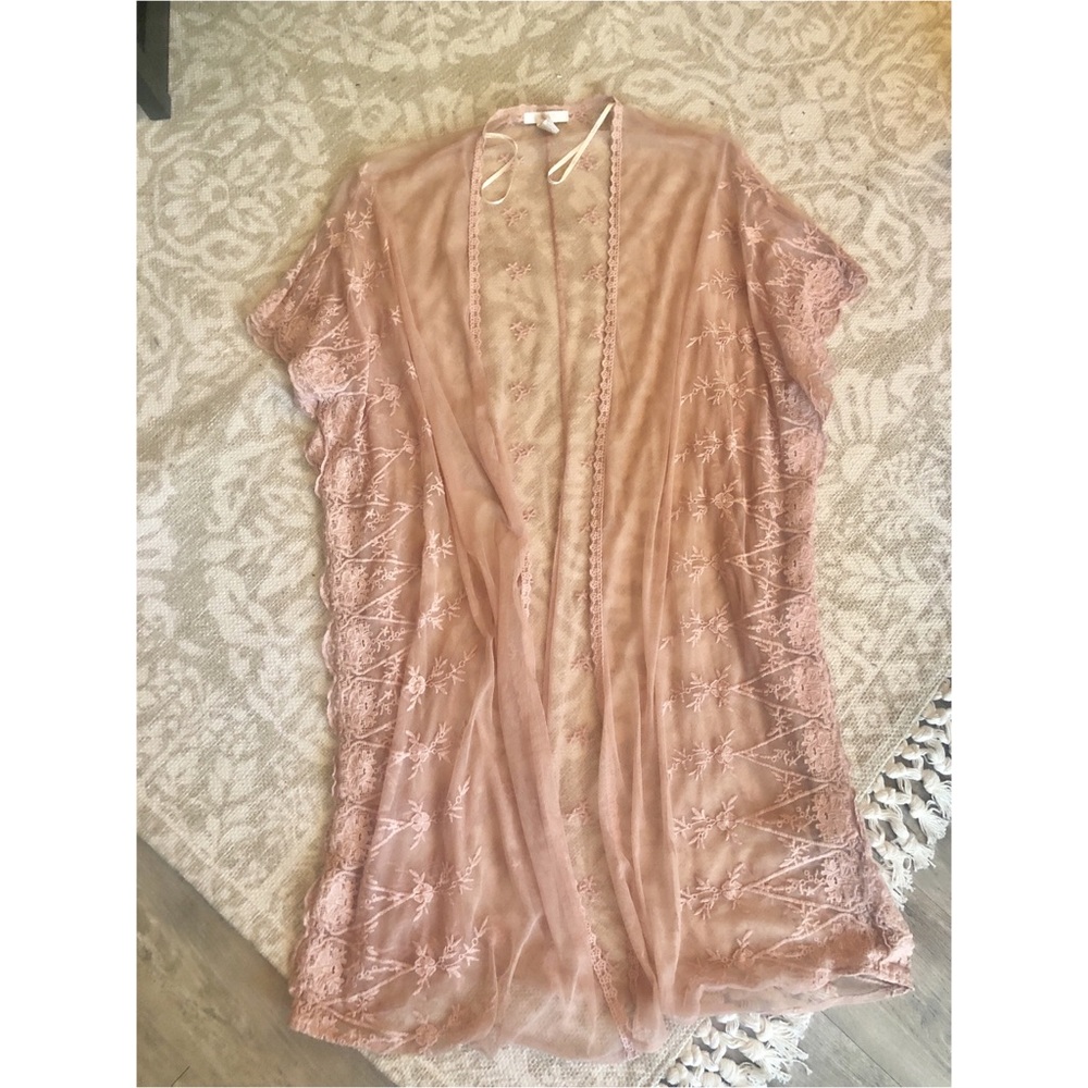 Beautiful sheer blush kaftan!!